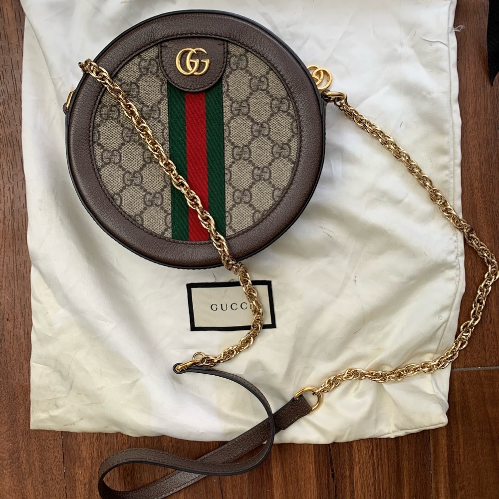 Ophidia mini GG round shoulder bag